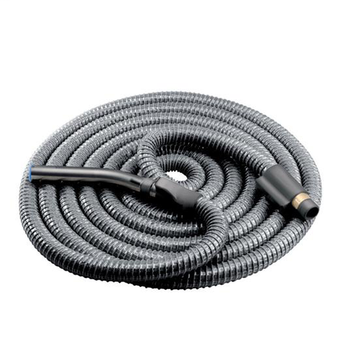 Product image for Broan CH230L 42 Foot x 1-3/8 Inch Dark Gray Vinyl Central Vacuum System Hose with On-Off Switch
