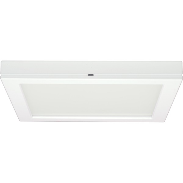 13.5W 7" Flush Mount LED Fixture - Square Shape - 3000K - White Finish - 120V