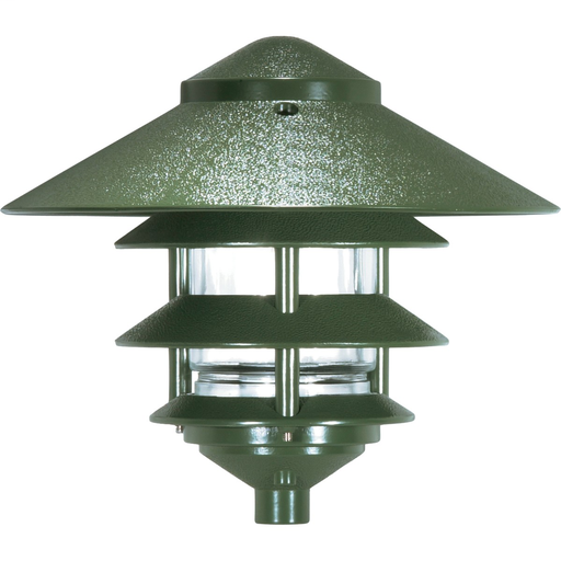 Product image for Nuvo 76-636 3-Tier PathLight Landscape Light Fixtures Large Hood with Green Finish