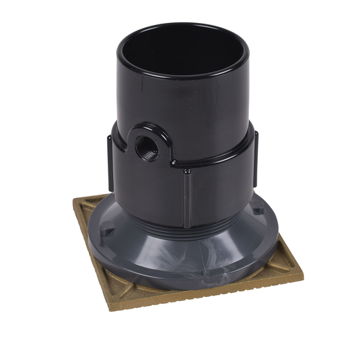 Oatey® 3" or 4" ABS General Purpose Drain w/ 6" BR Grate & Square Ring
