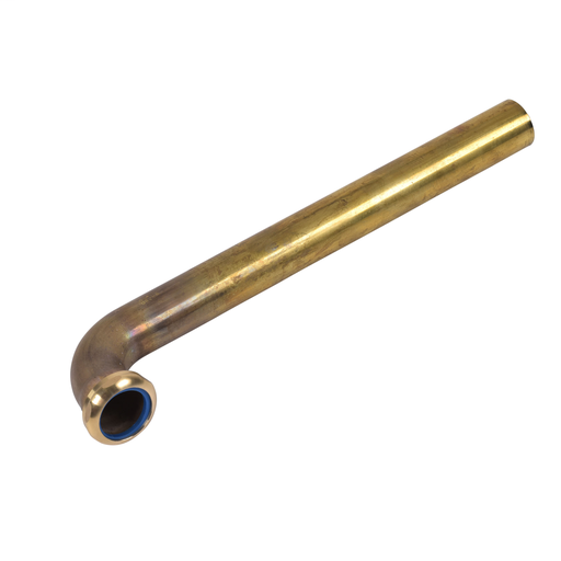 Dearborn® 15" Waste Arm w/ Slip Joint For 16" End Outlet - 17 Ga. w/ Brass Nuts, Unfinished