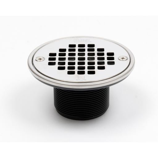 ABS Round Barrel Only Brushed Nickel Screw Strainer w/Ring