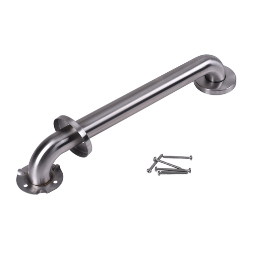 Dearborn® 1-1/2" x 16" Stainless Steel Grab Bar w/ Concealed Flange, Satin Finish
