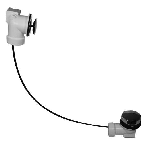 Dearborn® Rough-In Kit, Schedule 40 - PVC Cable Stopper w/ Chrome Finish Trim