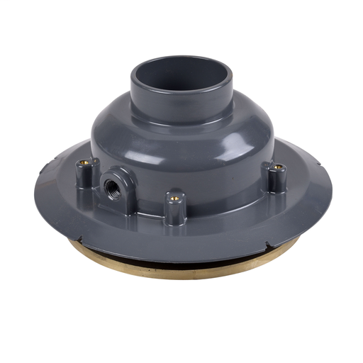 Oatey® 3" or 4" PVC Adj. Commercial Drain w/ 10" Cast NI Grate & Round Top