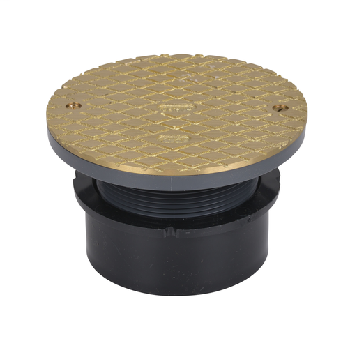 Oatey® 4" ABS Hub Base General Purpose Cleanout w/ 6" BR Cover