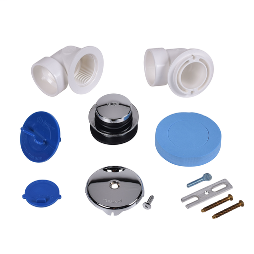 Dearborn® Half Kit, Schedule 40 - PVC Tap-Tap Stopper w/ Chrome Finish Trim