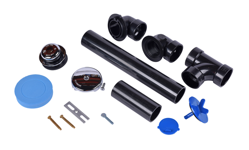 Dearborn® Full Kit, Schedule 40 – ABS Touch-Toe Stopper w/ Chrome Finish Trim
