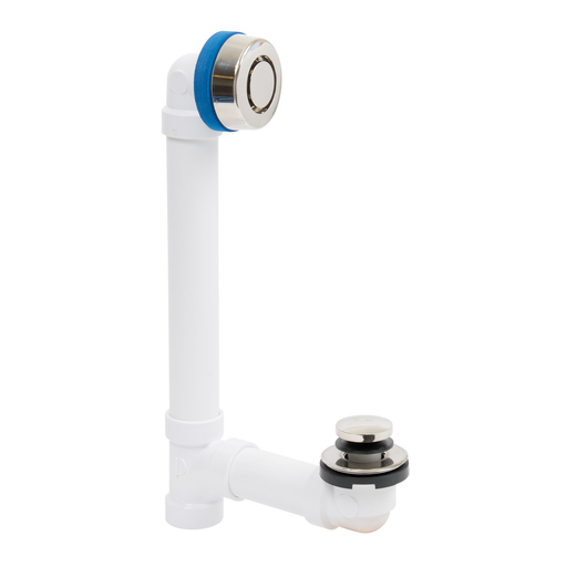 True Blue PVC Full Kit, Touch Toe Stopper, w/ Test Kit, Brushed Nickel