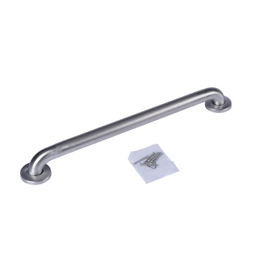Dearborn® 1-1/2" x 24" Stainless Steel Grab Bar w/ Concealed Flange, Peened Finish