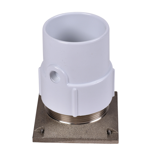 Oatey® 3" or 4" PVC General Purpose Pipe Fit Drain w/ 5" Cast NI Grate & Square Top