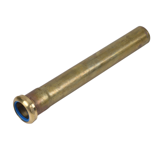 Dearborn® 1-1/2" x 12" Extension Tube w/ Slip Joint - 17 Ga. w/ Brass Nut, Unfinished