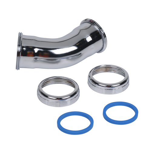 Dearborn® 1-1/2" 45 Degree Slip Joint Elbow, Chrome - 20 Ga.
