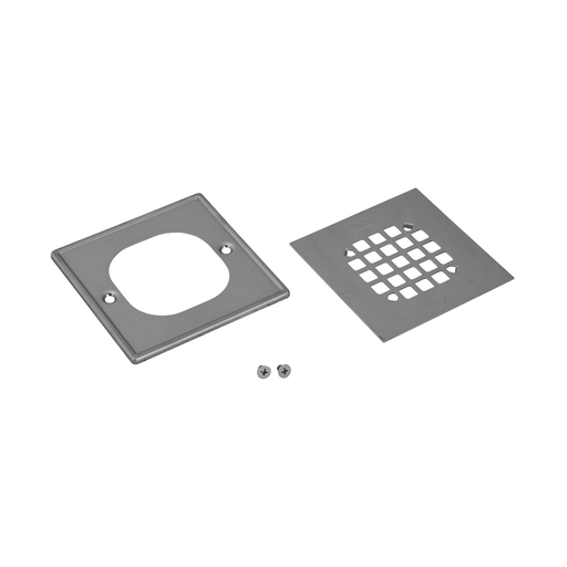 Square Polished Stainless Steel Snap In Strainer w/Ring
