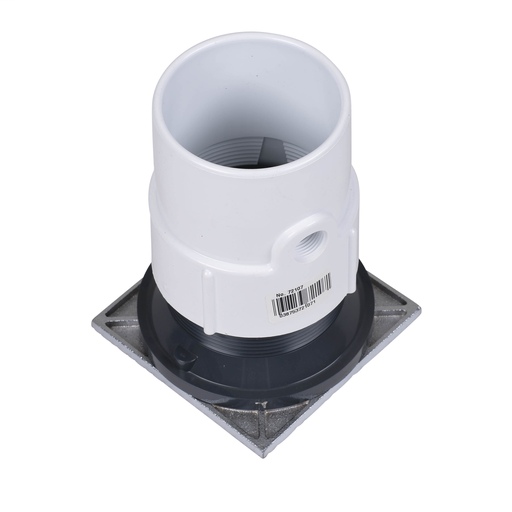 Oatey® 3" or 4" PVC General Purpose Drain w/ 5" CHR Grate & Square Ring