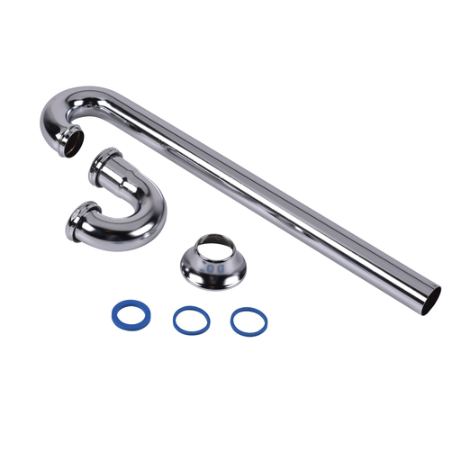 Dearborn® 1-1/2" S-Trap - 17 Ga. w/ Deep Flange & Brass Nuts