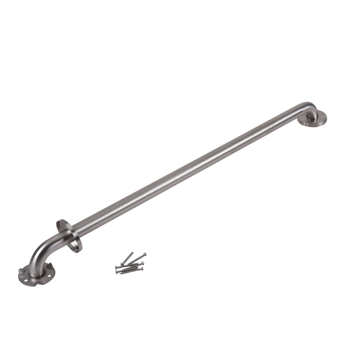 Dearborn® 1-1/4" x 36" Stainless Steel Grab Bar w/ Concealed Flange, Peened Finish