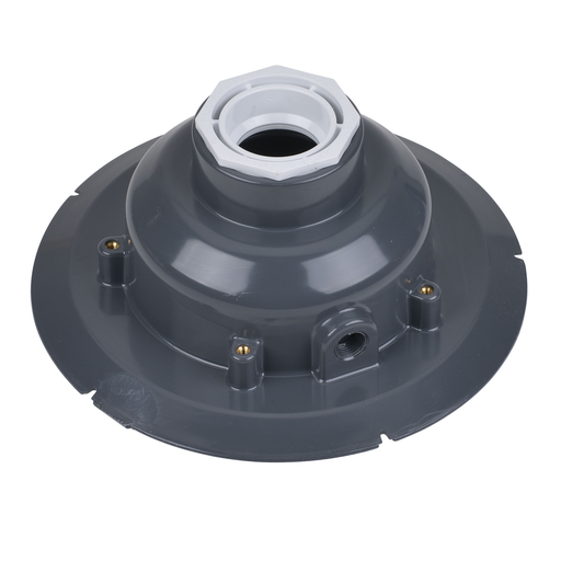 Oatey® 2" PVC Adj. Commercial Drain w/ 6" Cast CHR Grate & Round Top