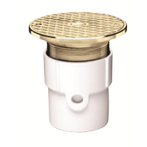 Oatey® 3" or 4" PVC General Purpose Cleanout w/ 6" Cast BR Cover & Round Top