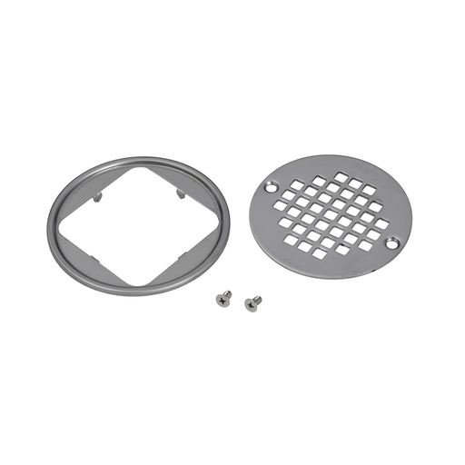 Round Polished Stainless Steel Screw In Strainer w/Ring