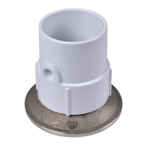 Oatey® 3" or 4" PVC General Purpose Cleanout w/ 6" Cast NI Cover & Round Top