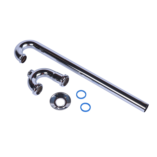 Dearborn® 1-1/4" S-Trap - 17 Ga. w/ Cleanout & Brass Nuts