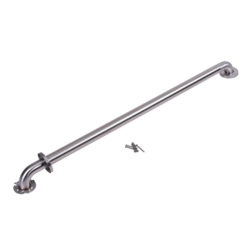 Dearborn® 1-1/2" x 42" Stainless Steel Grab Bar w/ Concealed Flange, Peened Finish