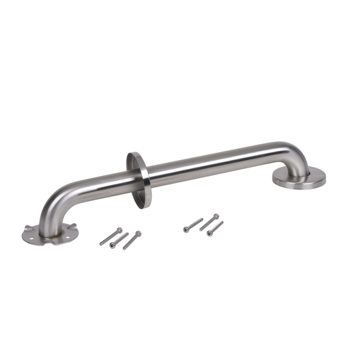 Dearborn® 1-1/4" x 16" Stainless Steel Grab Bar w/ Concealed Flange, Satin Finish