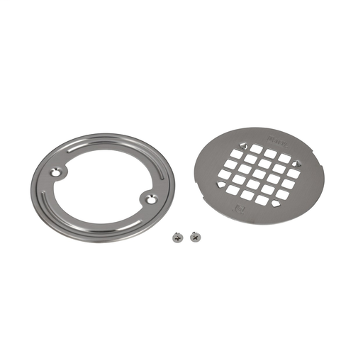 Round Brushed Nickel Snap Strainer w/Ring