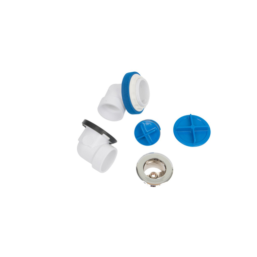 True Blue PVC Rough Kit, w/ Test Kit, Chrome