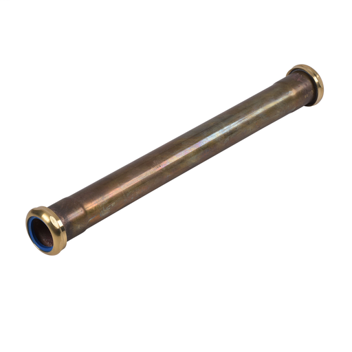 Dearborn® 1-1/2" x 16" Double Slip Joint Extension Tube - 20 Ga. w/ Brass Nuts, Unfinished