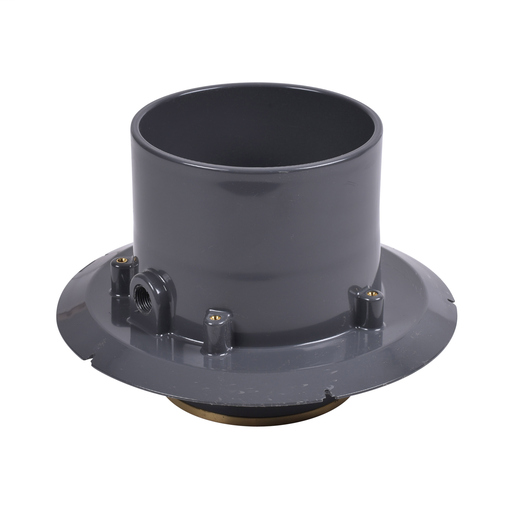 Oatey® 6" PVC Adj. Commercial Cleanout w/ 6" BR Cover & Round Ring