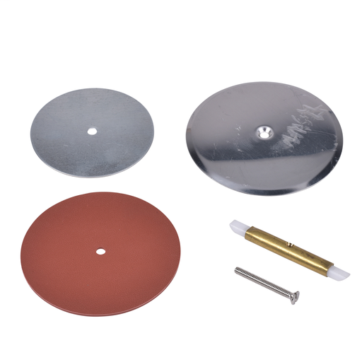 Dearborn® 3-1/4" - 4" Adj. Drum Trap Cover (Style B) w/ 5-1/4" Stainless SteelCover & Rubber Gasket