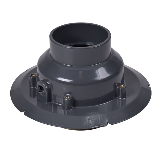Oatey® 4" PVC Adj. Commercial Drain w/ 6" Cast NI Grate & Round Top