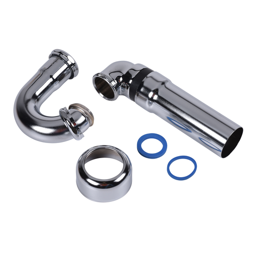 Dearborn® 1-1/2" x 1-1/4" Sink Trap w/ Schedule 40 ABS Adapter, Ground Joint, Cover Tube & Escutcheon & Brass Nuts