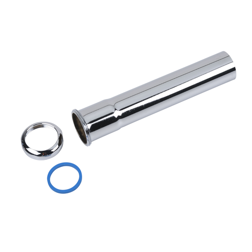 Dearborn® 1-1/2" x 8" Extension Tube w/ Slip Joint - 17 Ga. w/ Brass Nut