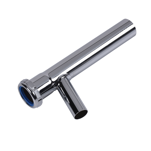 Dearborn® 1-1/4" x 8" Branch Tailpiece, Hose & Clamp, Slip Joint Top - 20 Ga., (Nut Down)