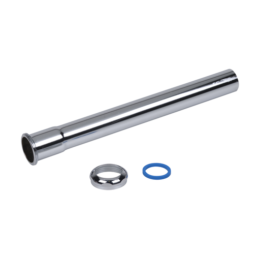 Dearborn® 1-1/4" x 12" Extension Tube w/ Slip Joint - 17 Ga. w/ Brass Nut