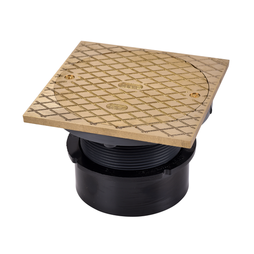 Oatey® 4" ABS Hub Base General Purpose Cleanout w/ 6" BR Cover & Square Ring
