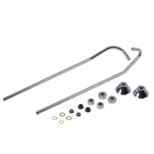 Dearborn® 1/2" x 21-1/2" Offset Bath Supply w/Nuts, Washers & Floor Flange (pair)