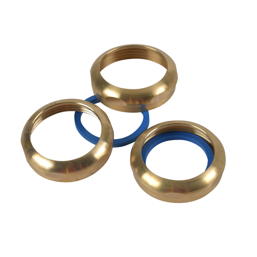 Dearborn® 1-1/2" x 1-1/2" Brass Nut, Unfinished