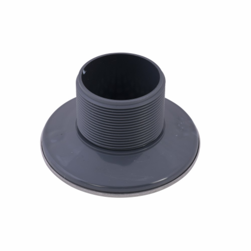 PVC Round Barrel Only Polished Stainless Steel Screw In Strainer w/Ring