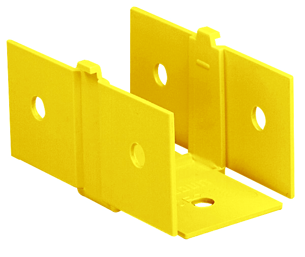 Product image for Panduit FCF2X2YL Coupler, 2" x 2" (50mm x 50mm), Fiber-Duct, Yellow