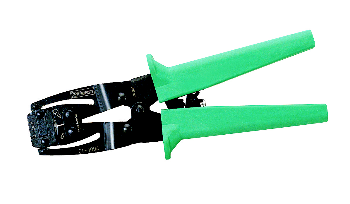 Product image for Panduit CT-1014 Crimp Tool, Controlled Cycle, Crimps Panduit Locking Disconnects