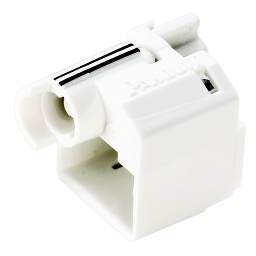 Product image for Panduit PSL-DCPL-IW Standard Lock-in Device, Ten Devices (White) and One Tool (Black)