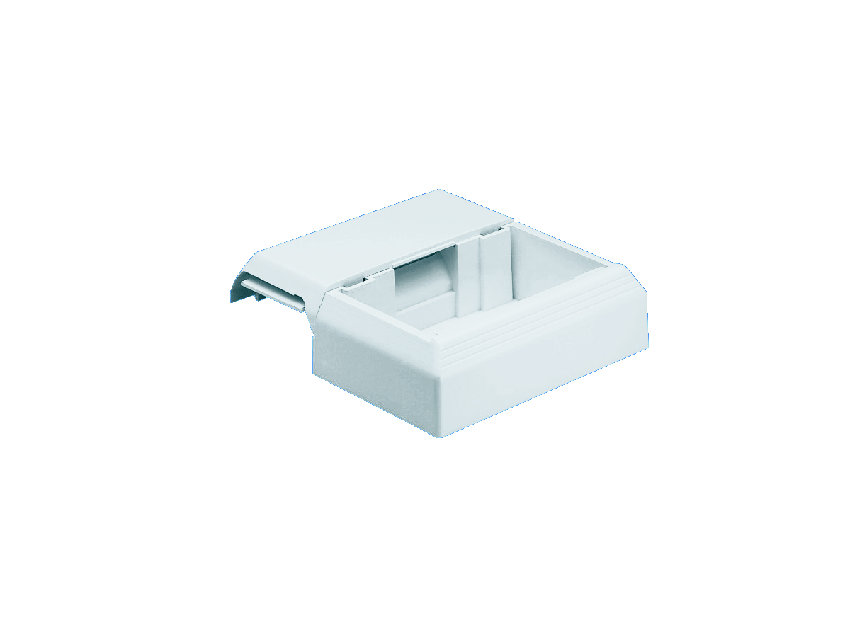 Product image for Panduit T45WC2IW Offset box and bracket for use with Panduit Snap-on communication faceplates.