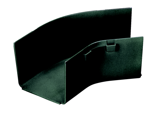 Product image for Panduit FRH454X4BL Fitting, Horizontal 45o Angle, 4" x 4" (100mm x 100mm), FiberRunner, Black