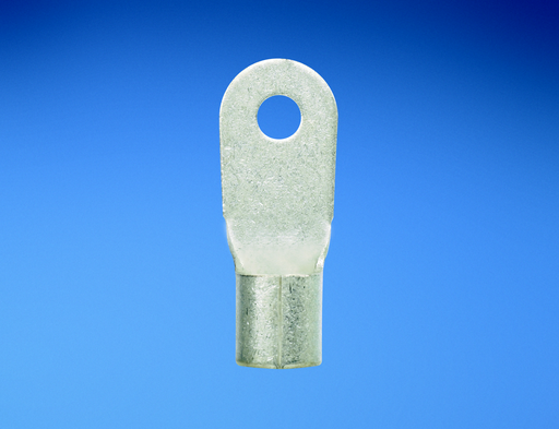 Product image for Panduit P6-8RHT6-E Ring Terminal, High Temperature, Non-Insulated, 6 awg, #8 stud size