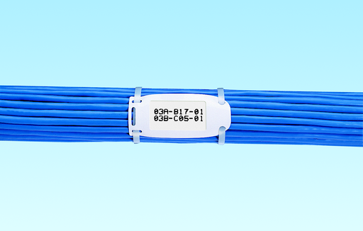 Product image for Panduit SLCT-3 Self-Laminating Cable Marker Holder, 4"x.50", 25 pc/pk, WH