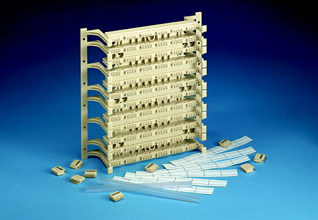 Product image for Panduit GPKBW72Y 72 Pair Standard Density Punchdown Termination Kit, Cat 6